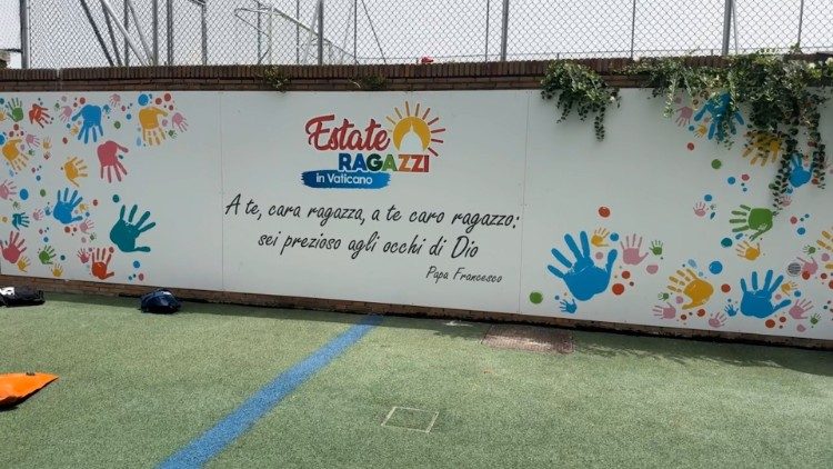 Centro veraniego para niños en el Vaticano.