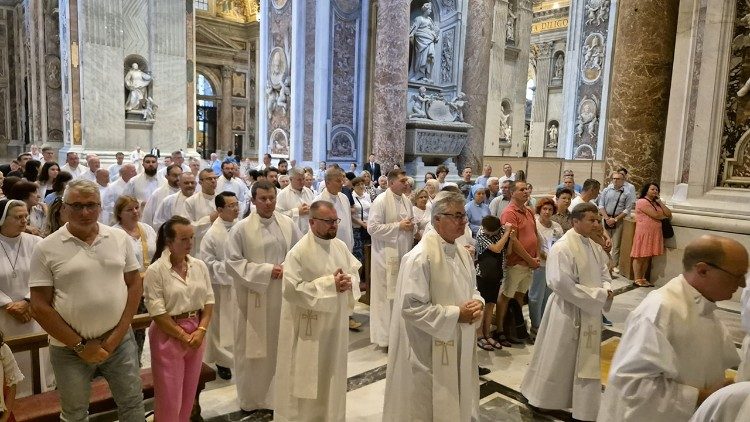 Msza św. przy grobie św. Jana Pawła II, 18.07.2024 (ks. Marek Weresa)