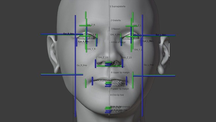  Trabalho a partir do crânio de Santo Adalberto