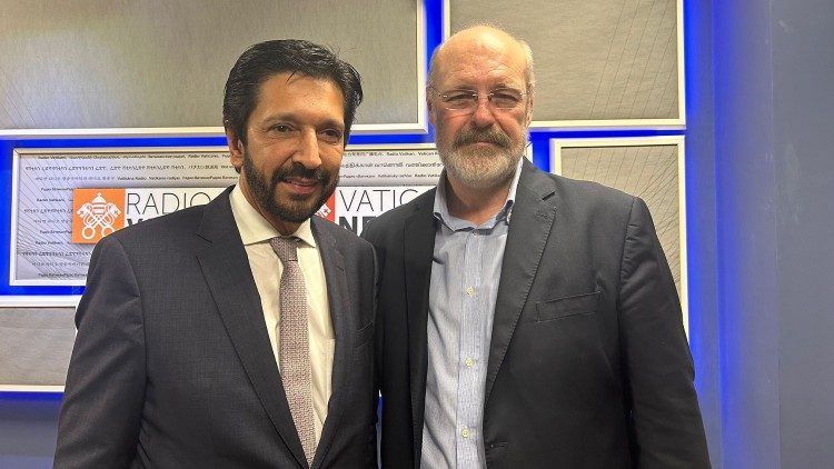 Prefeito de São Paulo Ricardo Nunes, visita a Rádio Vaticano