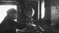  Il fuochista Luigi Ronga, unico sopravvissuto tra il personale addetto alle due locomotive del Treno 8017 (Archivio Barneschi)