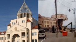 Արցախի Ազգային Ժողովի պալատը քանդուած