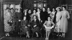Group photo in 1936 of the first female academics employed by the Vatican Apostolic Library