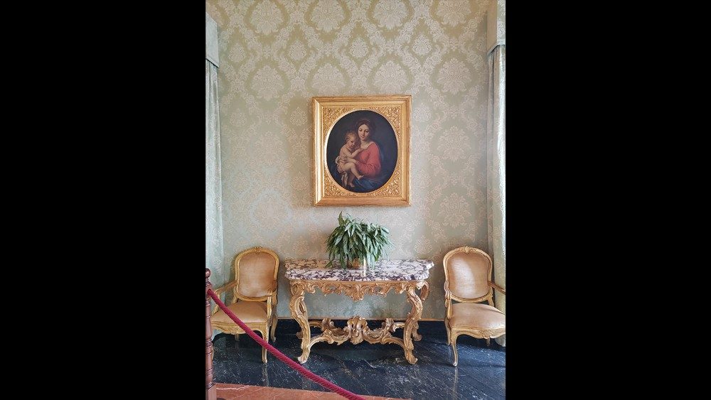 Dentro del Palacio Papal de Castel Gandolfo 