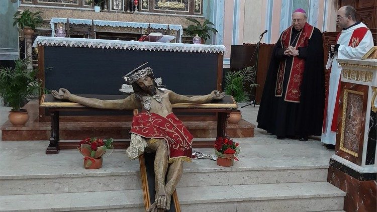 2024.03.08 Messa celebrata a Valledolmo in Sicilia per la fine della siccità
