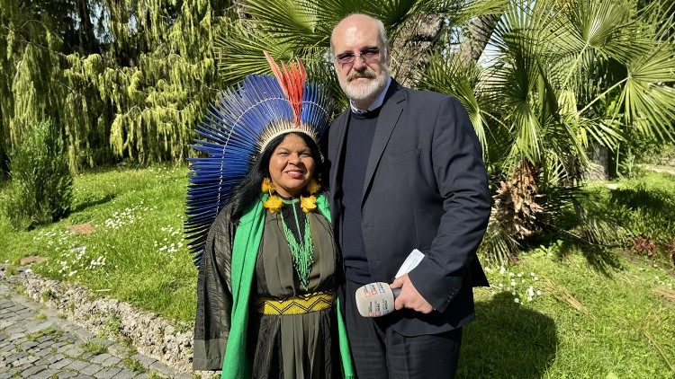 Sônia Guajajara e Silvonei José Protz 