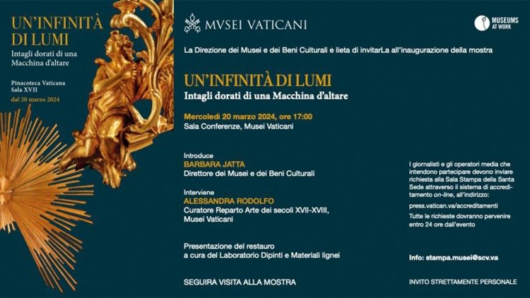 Ватыканскія музеі. Адкрыццё выставы Бясконцасць агнёў