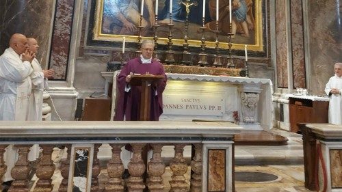 Ks. Giers przy grobie Jana Pawła II: Chrystus umarł za Prawdę, którą jest On sam