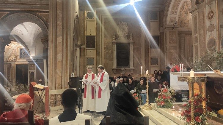 Un momento de la vigilia