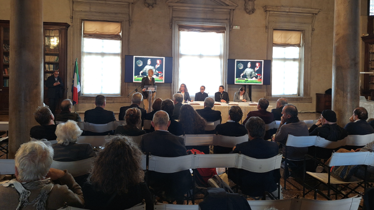 Una immagine della presentazione a Venezia