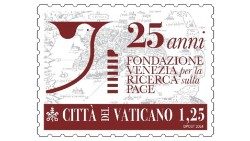 O selo pelos 25 anos da Fundação Veneza pela Busca da Paz