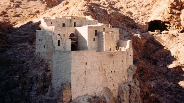 Le monastère Deir Mar Moussa al-Habachi, dont la fondation a commencé au VIe siècle, près de Damas