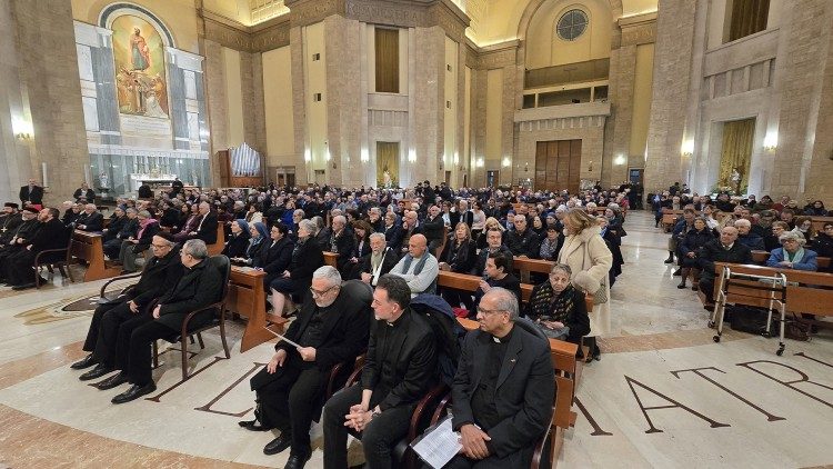 Vista da Basílica durante a apresentação da Bíblia