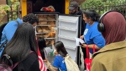 A moment of solidarity during Franciscan Month