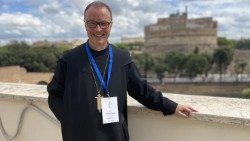 Abt Urban Federer bei einem Besuch in Rom