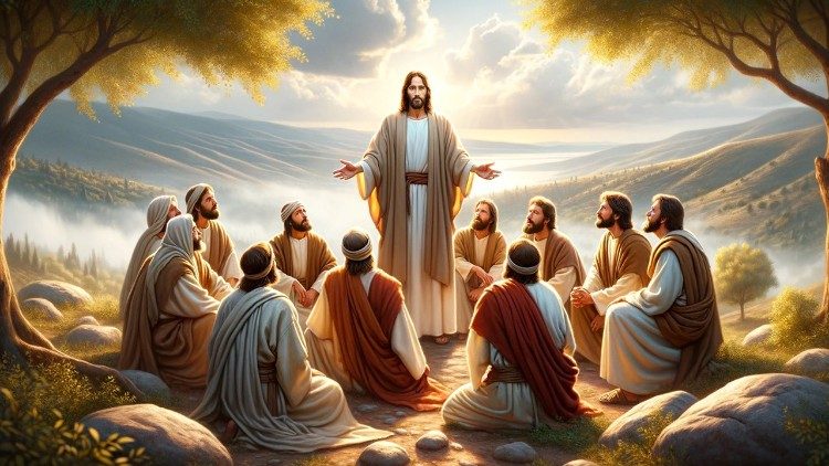 Jesus unterrichtet seine Jünger