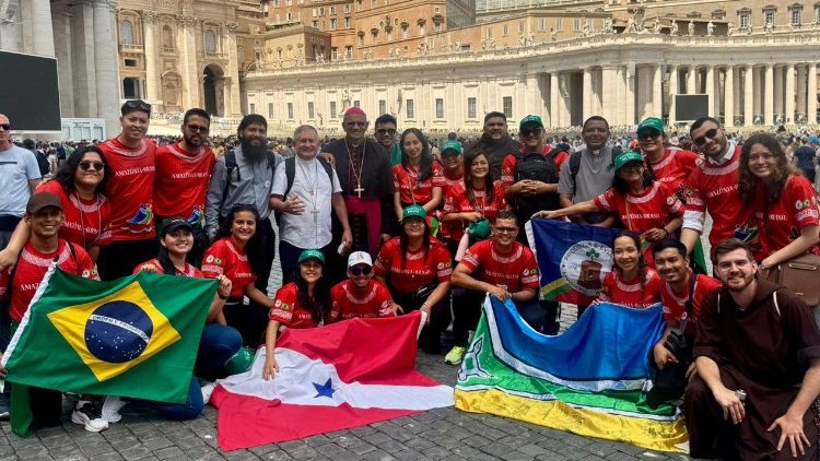 Jovens da Amazônia participam do Jubileu em Roma