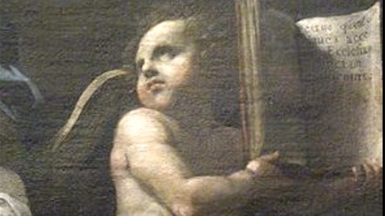 L'angioletto nel quadro consegnato a Papa Leone XIV