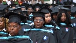 Graduação na Universidade Católica de Moçambique, sede de Nampula