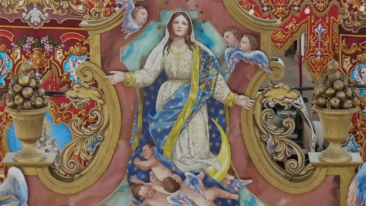 Image of Mary Assumed into Heaven 