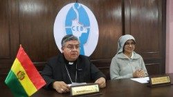 El Comunicado fue leído por el Secretario General de la Conferencia Episcopal Boliviana, monseñor Giovani Arana