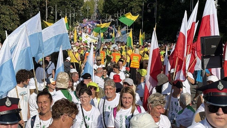 Wigilia uroczystości Wniebowzięcia Najświętszej Marii Panny jest kulminacją wejść pielgrzymek na Jasną G&oacute;rę. Fot. o. Michał Bortnik