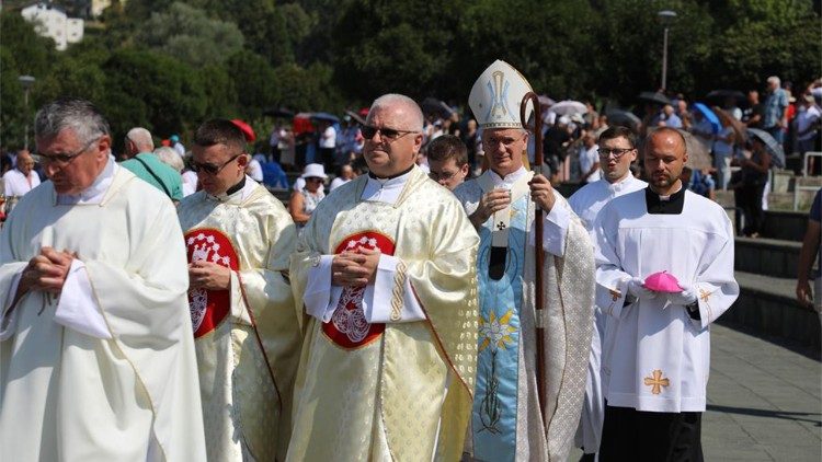 Nadbiskup Dražen Kutleša na svetkovinu Velike Gospe u Mariji Bistrici
