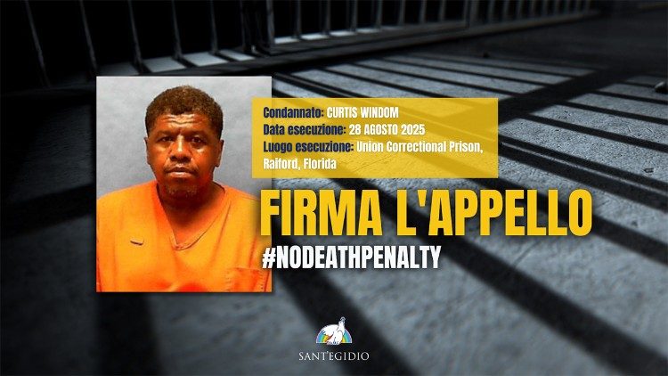 Apelo da Comunidade de Sant'Egidio para que o governador da Flórida comute a pena.