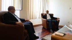 Cardeal, Dom Arlindo Furtado recebe a visita do Ministro Augusto Veiga