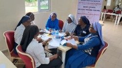 Some of the religious women during their training 