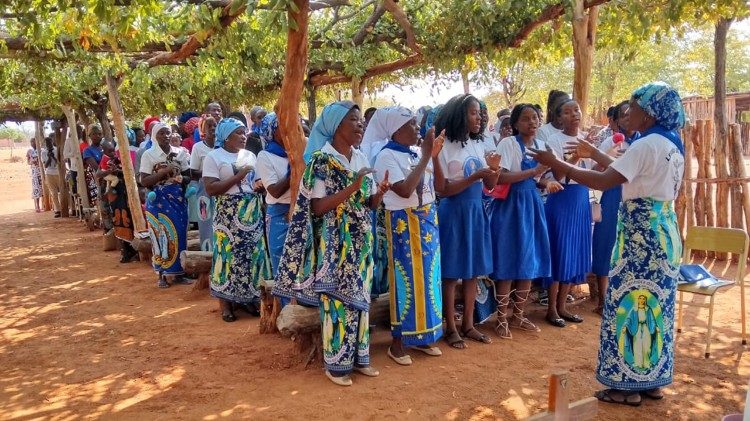 Part of the congregation at the Mass in an outstation