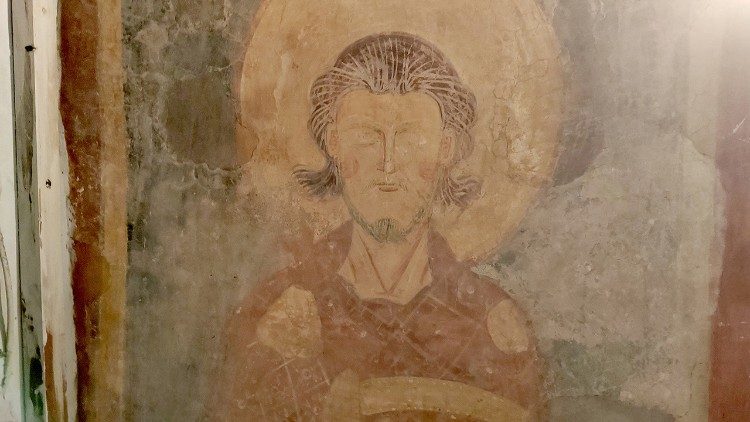 Resti di affreschi nell'Oratorio