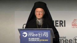 2025.08.26 Patriarca ecumenico di Costantinopoli Bartolomeo e Card Koch meeting Rimini