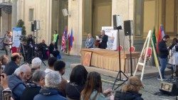 Charizminio judėjimo pilgrimai Romoje 2025 m. balandžio 3 d.