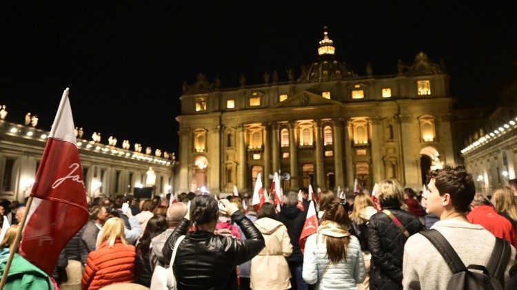 Czuwanie modlitewne na Placu św. Piotra