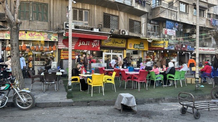 Attività commerciali nel centro di Damasco