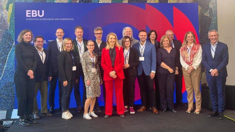 Members of the newly elected Radio Committee at the EBU Radio Assembly in Paris