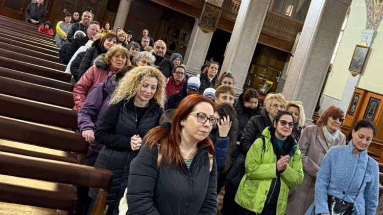 Участниците в поклонническия поход в Пловдив