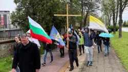 Участниците в пешеходния поклоннически преход в Пловдив