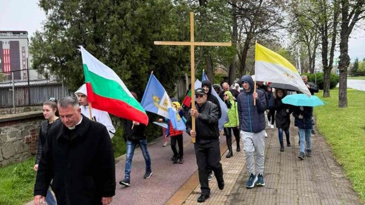 Участниците в пешеходния поклоннически преход в Пловдив