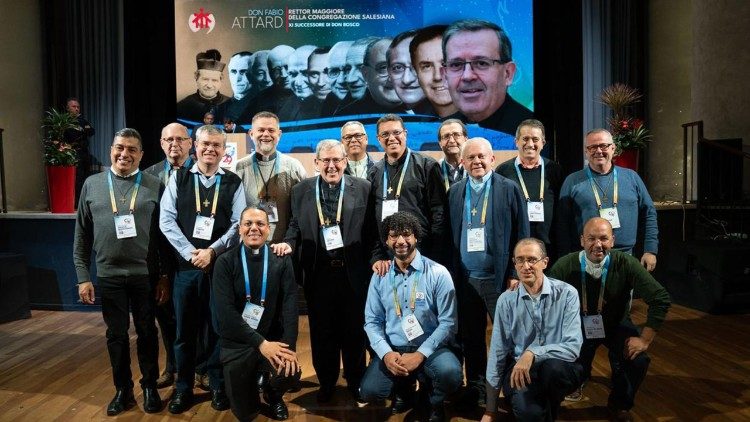 Salesianos do Brasil presentes no Capítulo Geral com o novo sucessor de Dom Bosco
