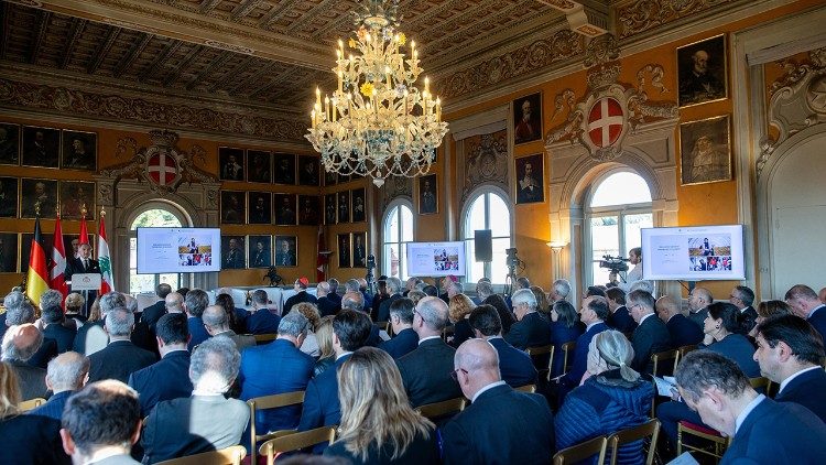 The conference, Rebuilding Lebanon Order of Malta, was held in Rome at the headquarters of the Order