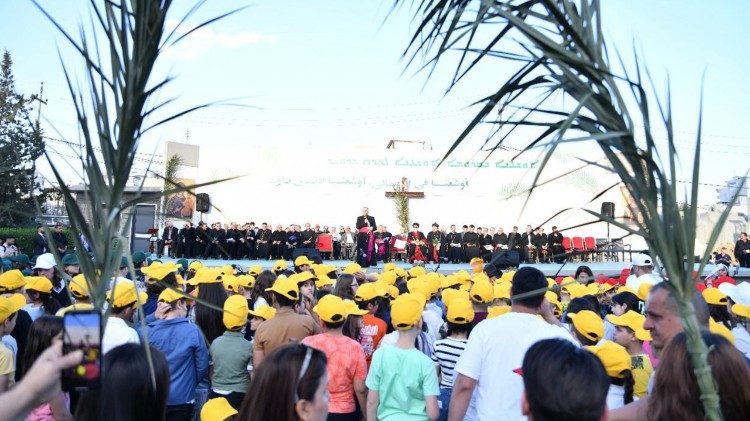 The ecumenical procession in Ankawa