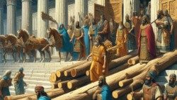 அரண்மணை கட்ட கேதுரு மரங்களைக் கொடுத்த தீர் மன்னன் ஈராம்