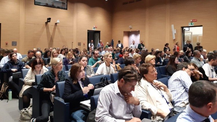 I giornalisti presenti nella Sala Stampa della Santa Sede