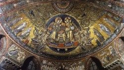Mozaika v apsidě baziliky Santa Maria Maggiore
