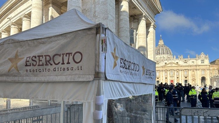 Un imponente apparato di sicurezza