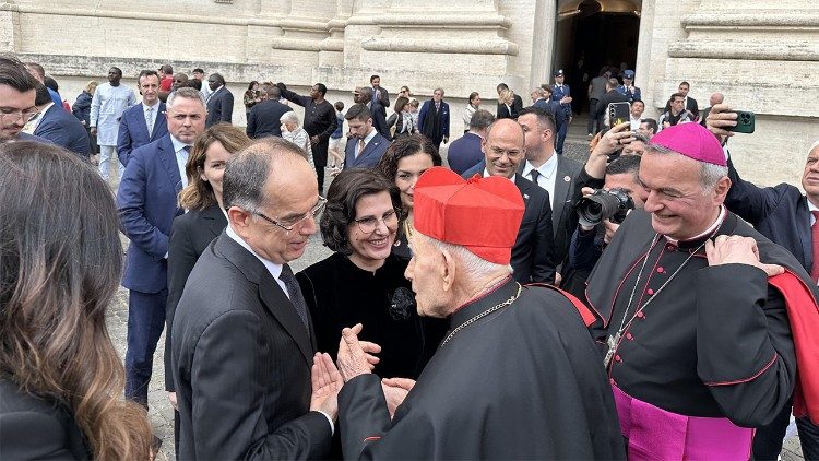 Presidenti i Shqipërisë, Bajram Begaj me kardinalin Ernest Simoni