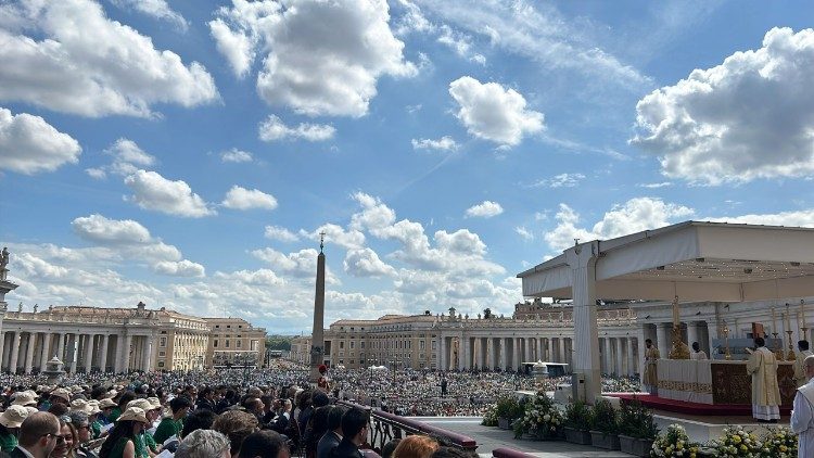 Una veduta di piazza San Pietro