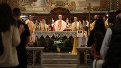 Nadbiskup Rajič u crkvi sv. Jeronima u Rimu predvodio misu zadušnicu za papu Franju